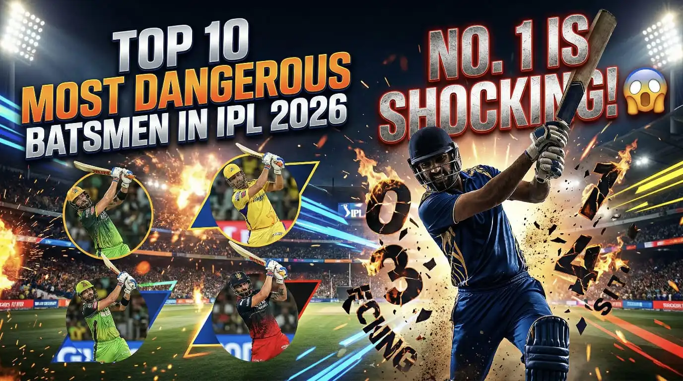 Top 10 most dangerous batsmen in IPL 2026 with powerful hitters and high strike rate players